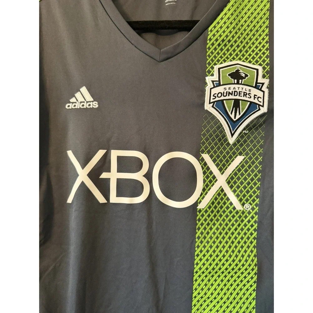 Adidas Climacool Seattle Sounders Jersey Youth Large‎ Short Sleeve Breathable
